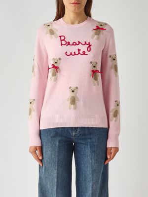 Women's wool-cashmere blend sweater Rose MC2 Saint Barth