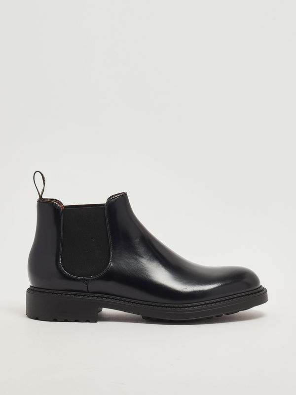 1. Beatles Horse brushed leather ankle boots for men Navy blue Doucal's du1329henruf007