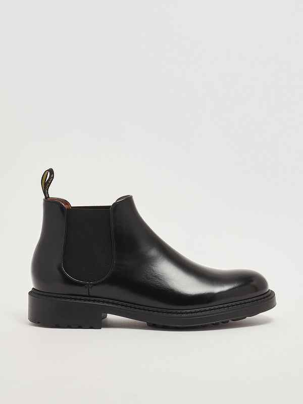 1. Beatles Horse brushed leather ankle boots for men Black Doucal's du1329henruf007