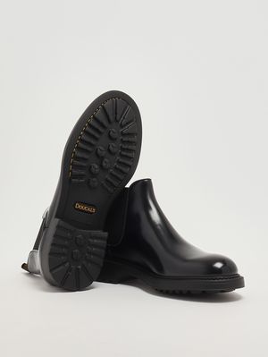 4. Beatles Horse brushed leather ankle boots for men Navy blue