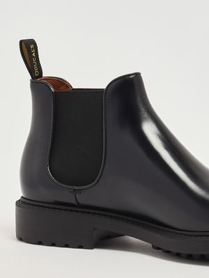 5. Beatles Horse brushed leather ankle boots for men Navy blue