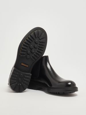 4. Beatles Horse brushed leather ankle boots for men Black