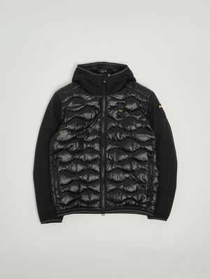 Kinder Daunenjacke Burland aus Nylon Schwarz Blauer