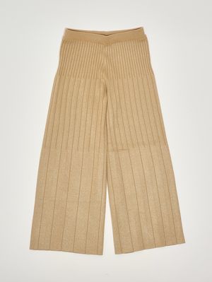 Pantalone bambina in misto viscosa Oro Twinset