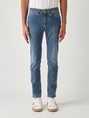 Jeans uomo Joe skinny-fit in denim di cotone Tri Blend stretch Denim Medio Jeckerson