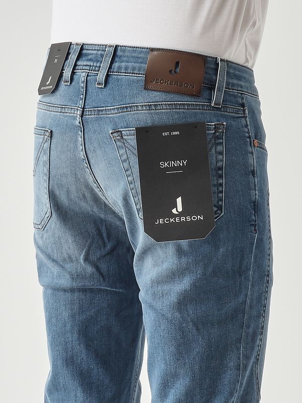4. James skinny-fit Tri Blend stretch cotton denim jeans for men Light Denim Jeckerson ai25juppa100james001