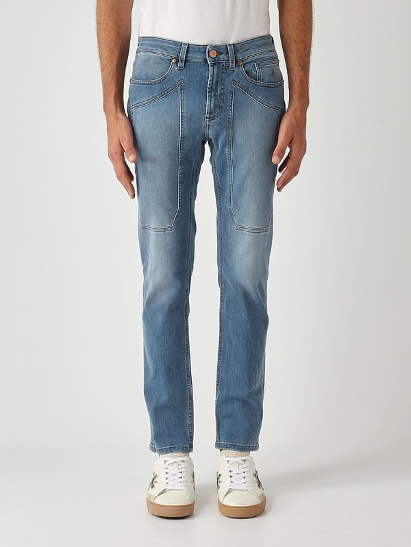 1. James skinny-fit Tri Blend stretch cotton denim jeans for men Light Denim Jeckerson ai25juppa100james001