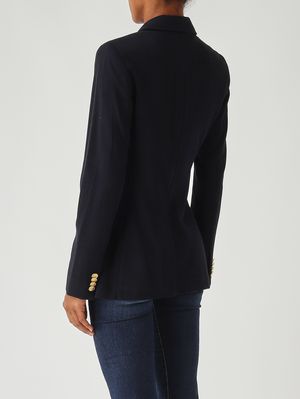 4. Women's jacket in cotton and viscose Navy