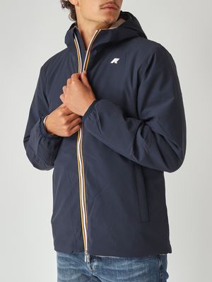 6. Jack St Warm Double men's jacket in waterproof fabric Navy-Beige