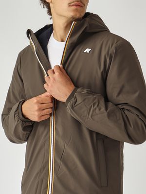 6. Veste homme Jack St Warm Double en tissu imperméable Oliva-Marine