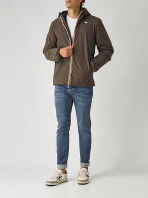 3. Veste homme Jack St Warm Double en tissu imperméable Oliva-Marine