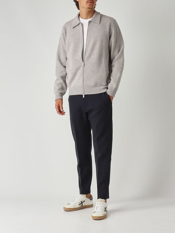 2. Pantalone uomo Yoga in lana stretch Blu navy Nine in the morning 9fw25yo74
