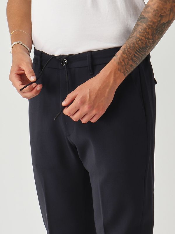 5. Pantalone uomo Yoga in lana stretch Blu navy Nine in the morning 9fw25yo74