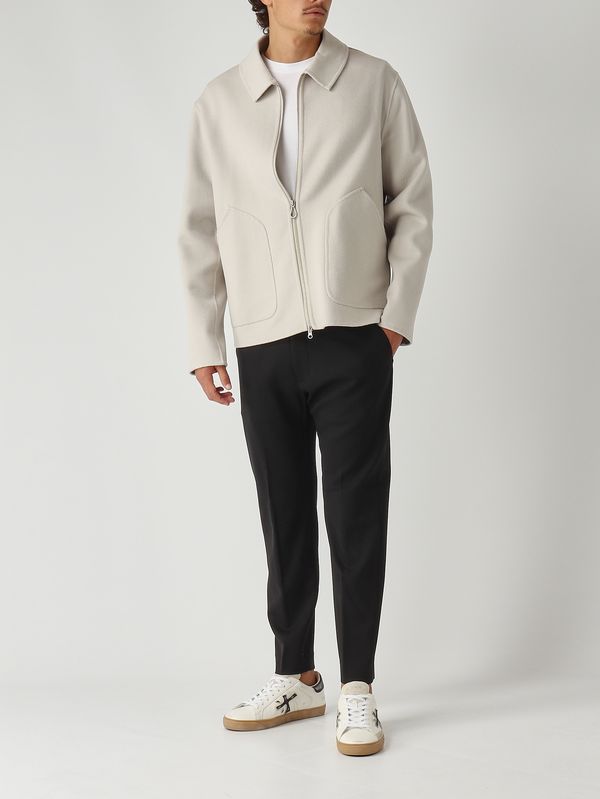 2. Pantalone uomo Yoga in lana stretch Nero Nine in the morning 9fw25yo74