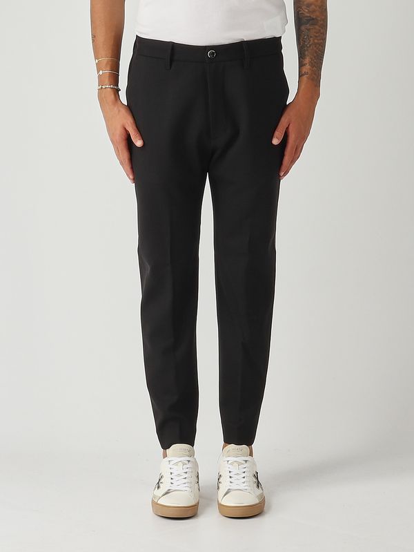 1. Pantalone uomo Yoga in lana stretch Nero Nine in the morning 9fw25yo74
