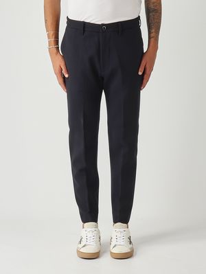 Herren-Yogahose aus Stretchwolle Marineblau Nine in the morning