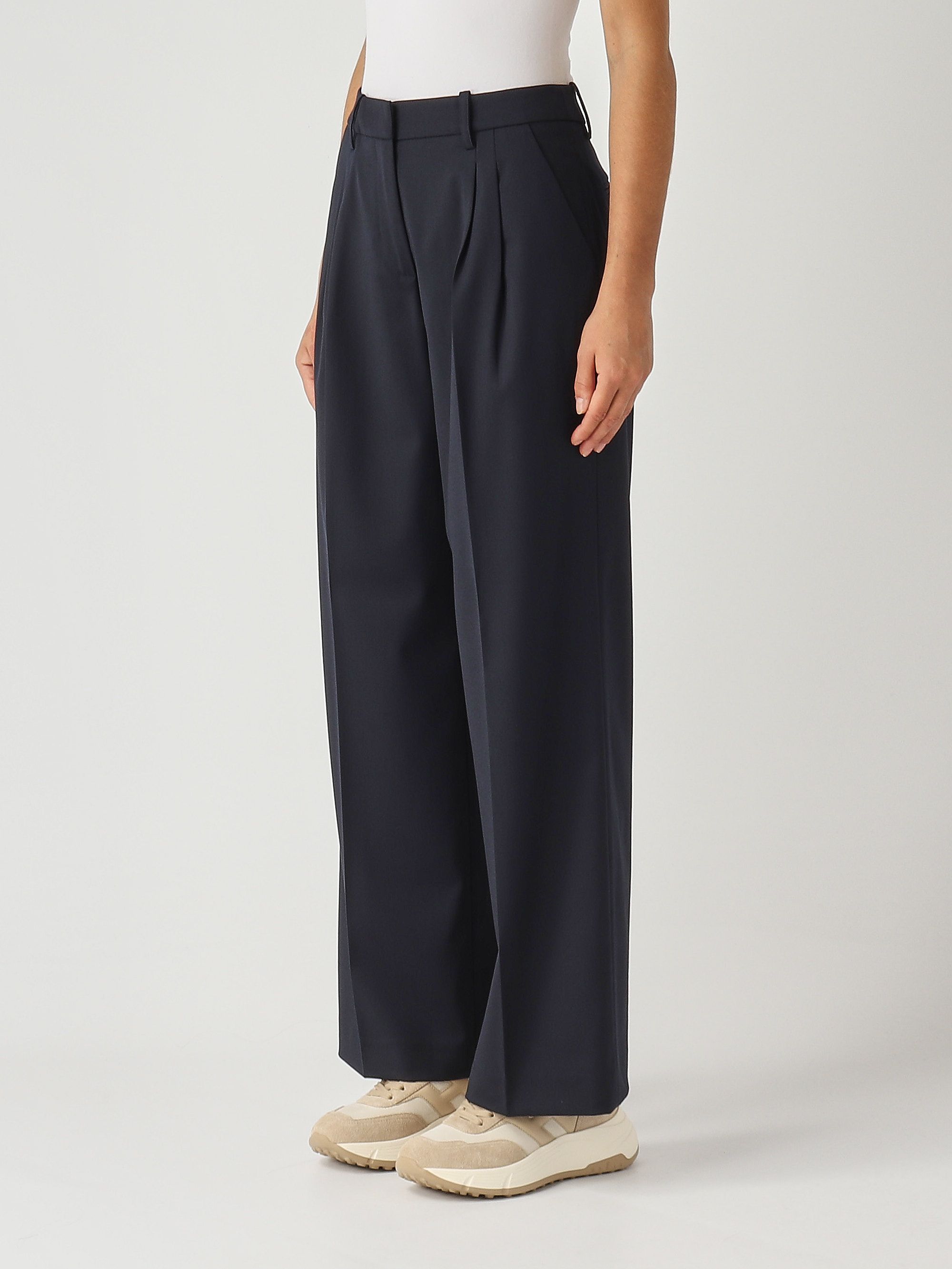 Pantalon Zara Femme En Laine Mélangée - Couleur Marron - Taille US8/UK12 - Neuf Sans étiquette - Fabriqué En Espagne