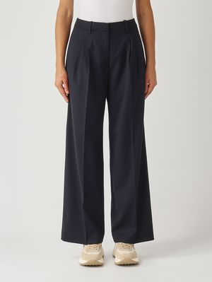Women's wool blend trousers Navy Blue Woolrich