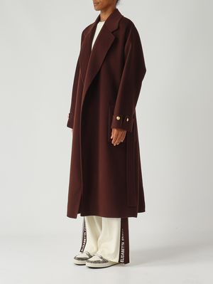 3. Women's wool coat Coffee
