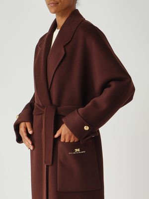 5. Women's wool coat Coffee