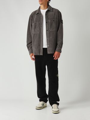 2. Men's trousers in organic cotton velvet Black