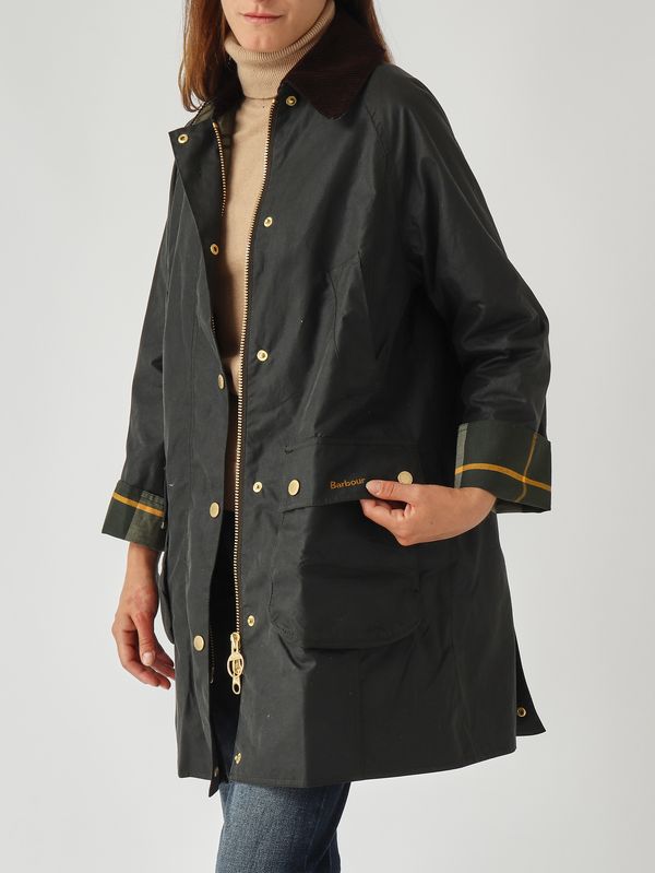 5. Veste femme Beadnell en coton ciré Sage Barbour lwx1404