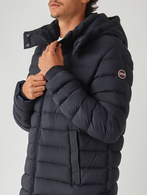 5. Men's down jacket in waterproof fabric Navy