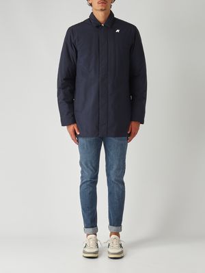 Giacca uomo Benny Warm Ottoman in nylon riciclato Navy K-Way