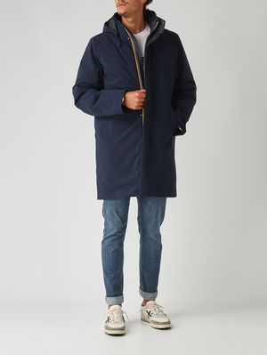 2. Veste homme Thomal Bonded Papped en tissu imperméable Marine