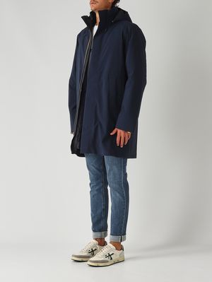 3. Veste homme Thomal Bonded Papped en tissu imperméable Marine