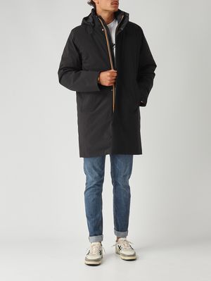 2. Veste homme Thomal Bonded Papped en tissu imperméable Noir