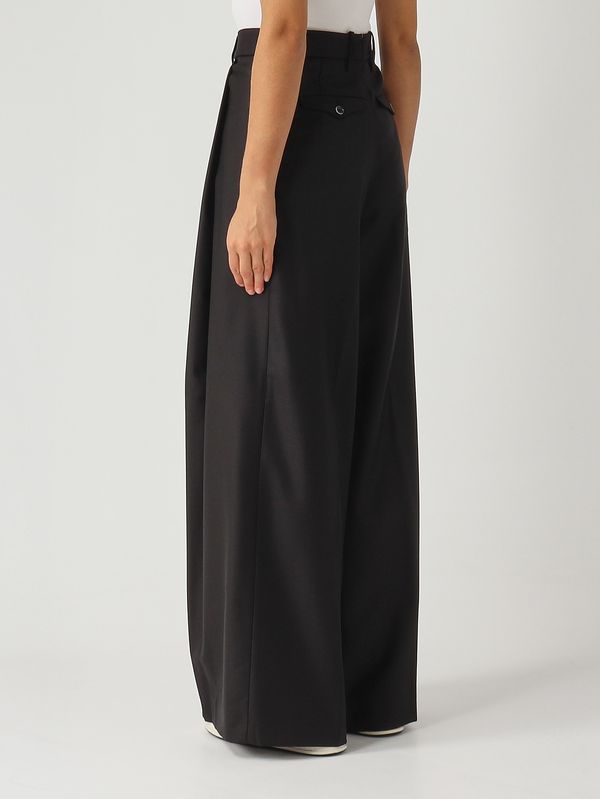 4. Pantalón de mujer Petra de lana y seda Negro Nine in the morning 9fw25pe80