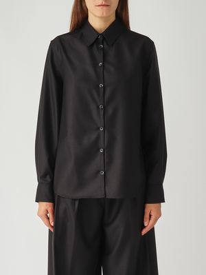 Alaska women's shirt in wool and silk Black Nine in the morning