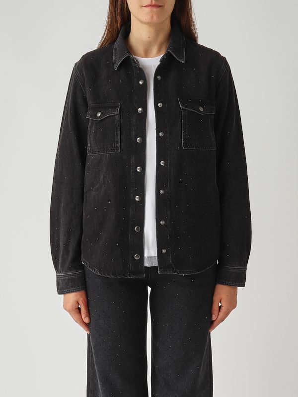 Women's cotton overshirt 252tt2272 Black Denim