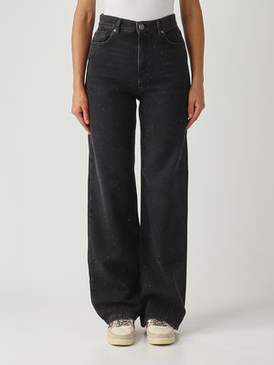 Women's stretch cotton jeans Black Denim Twinset