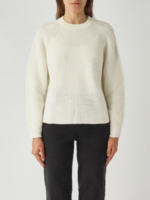 Women's sweater in wool and alpaca blend Snow Twinset