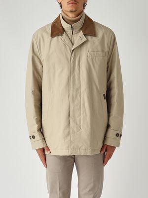 Veste homme Morning en faille de coton et nylon Beige Fay