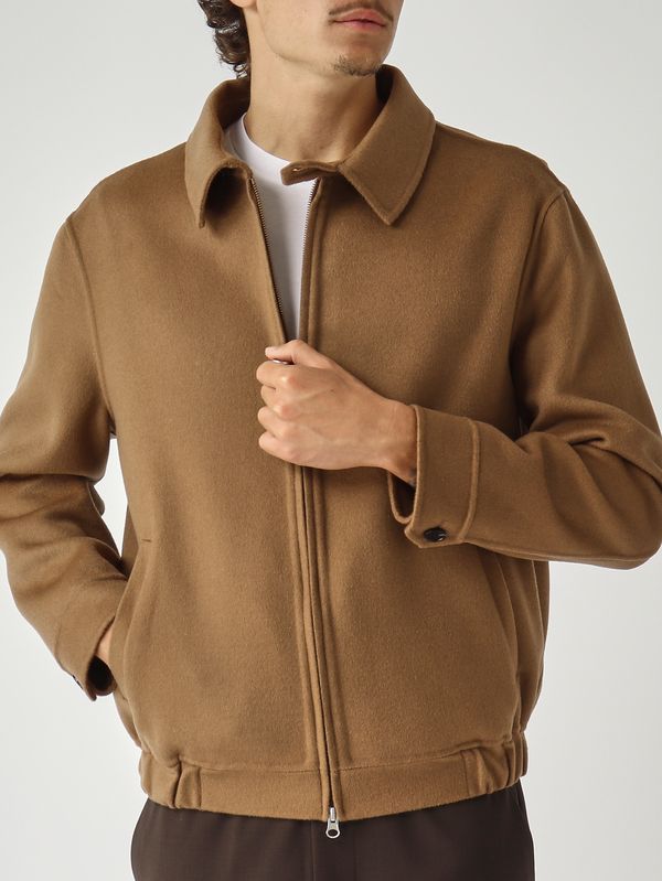 5. Chaqueta de hombre Vieri de mezcla de lana Camello Paltò b51puvierdou
