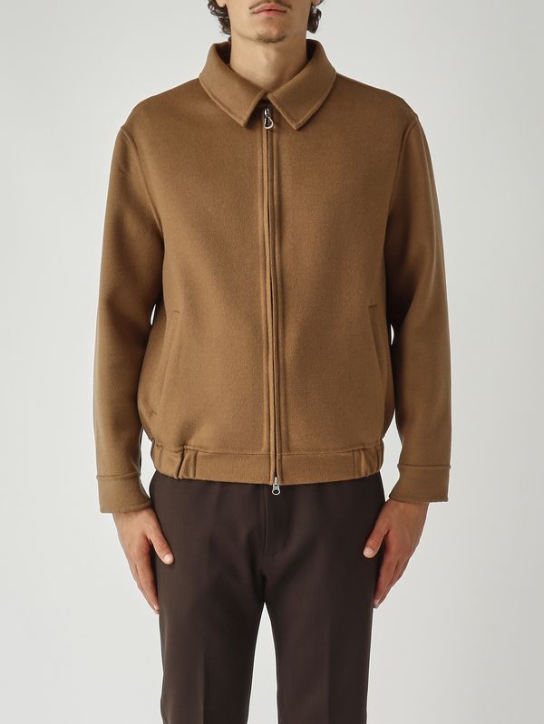 1. Chaqueta de hombre Vieri de mezcla de lana Camello Paltò b51puvierdou