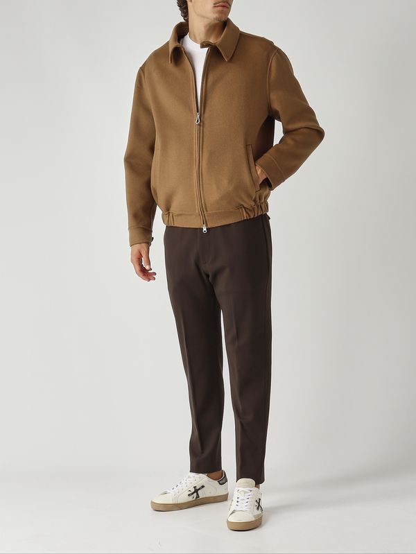2. Chaqueta de hombre Vieri de mezcla de lana Camello Paltò b51puvierdou