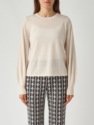 Pull femme en laine Ivoire Maliparmi