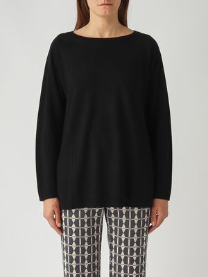 Wool sweater for girls Black Maliparmi