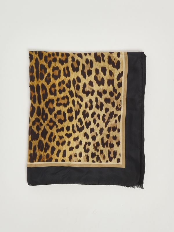 1. Foulard donna in misto seta e lana Leopardato Maliparmi ib020730123