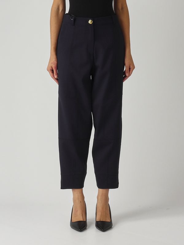 1. Pantalone donna in misto lana Blu Dark Pinko 105533a2sn