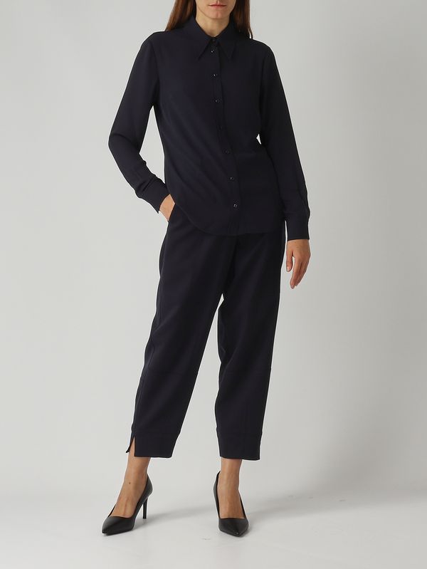 2. Pantalone donna in misto lana Blu Dark Pinko 105533a2sn