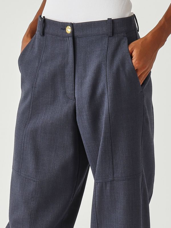 5. Pantalone donna in misto lana Blu Notte Pinko 105533a2sn