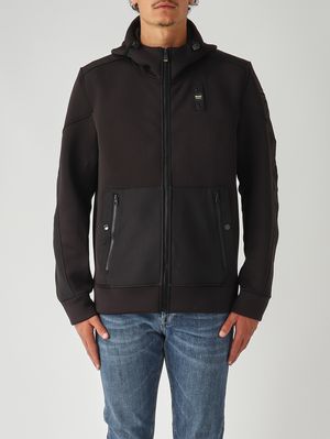 Sweat homme Surface en scuba Noir Blauer