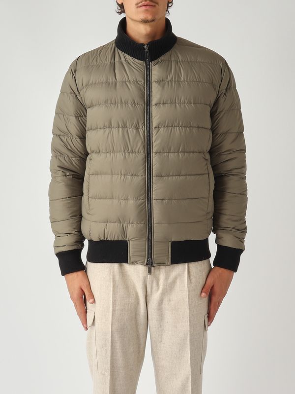 2. Chaqueta de hombre de piel y nailon Negro Volfagli 12bomberamerica