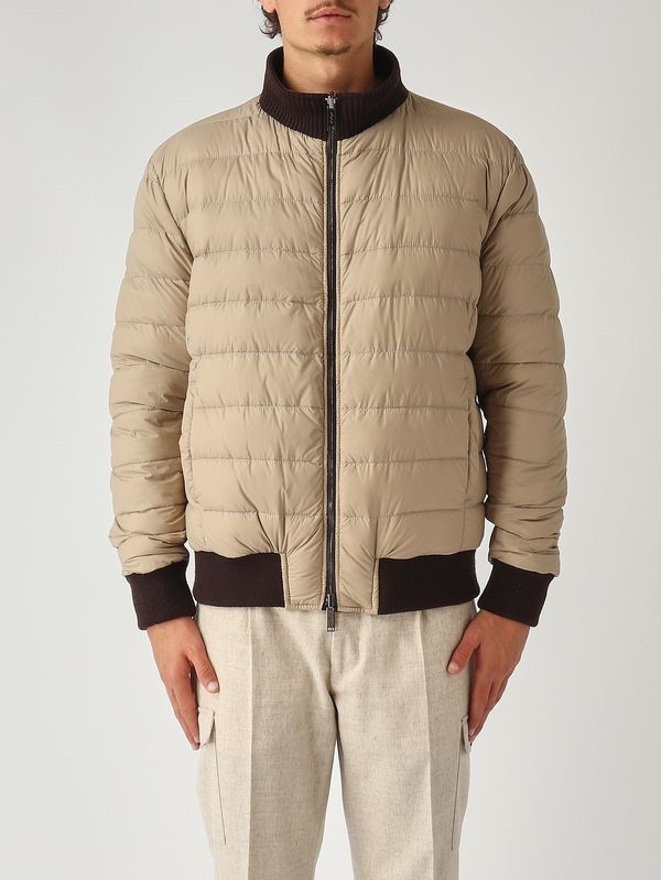 2. Chaqueta de hombre de piel y nailon Cabeza de moro Volfagli 12bomberamerica