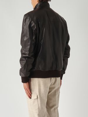 4. Leather bomber jacket for men Moor's Head